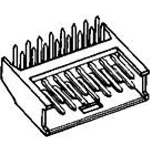 Abverkauf Stiftleiste, 16-polig, RM 2.54 mm, abgewinkelt, schwarz, 280390-1