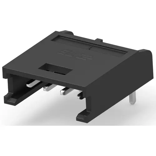 Stiftleiste, 4-polig, RM 2.54 mm, abgewinkelt, schwarz, 280378-1 Nur Für Kurze Zeit