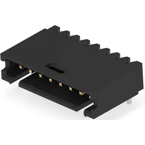 Stiftleiste, 8-polig, RM 2.54 mm, abgewinkelt, schwarz, 5-103361-6 Günstig