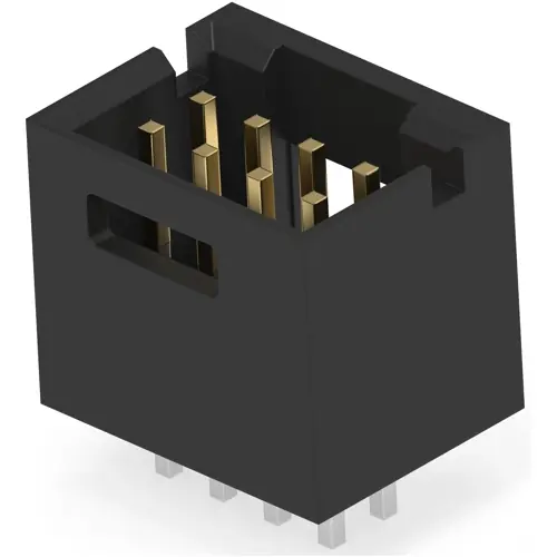 Solange Der Vorrat Reicht Stiftleiste, 8-polig, RM 2.54 mm, gerade, schwarz, 5-102618-2