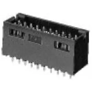 Stiftleiste, 10-polig, RM 2.54 mm, gerade, schwarz, 5-102618-3 Must-Have