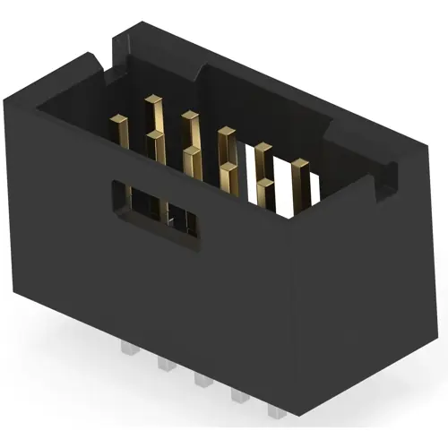 Stiftleiste, 10-polig, RM 2.54 mm, gerade, schwarz, 5-102619-3 Aktuell