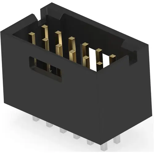 Sofort Bestellen Stiftleiste, 12-polig, RM 2.54 mm, gerade, schwarz, 5-102618-4