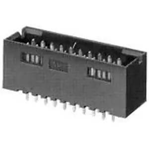 Stiftleiste, 14-polig, RM 2.54 mm, gerade, schwarz, 103169-5 Preiswert