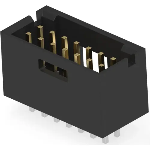 Stiftleiste, 14-polig, RM 2.54 mm, gerade, schwarz, 5-103168-5 Wochenendangebot