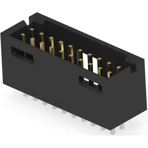 Stiftleiste, 20-polig, RM 2.54 mm, gerade, schwarz, 5-103168-8 Abverkauf