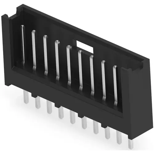 Stiftleiste, 10-polig, RM 2.54 mm, gerade, schwarz, 280374-1 Neu Im Sortiment