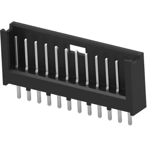 Stiftleiste, 12-polig, RM 2.54 mm, gerade, schwarz, 280520-1 Markenware