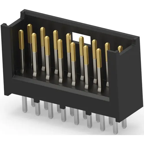 Preiswert Stiftleiste, 16-polig, RM 2.54 mm, gerade, schwarz, 280385-2