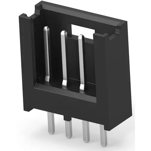 Stiftleiste, 4-polig, RM 2.54 mm, gerade, schwarz, 280371-1 Sonderangebot