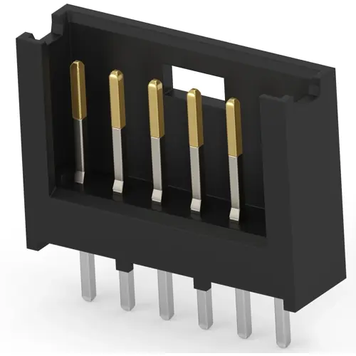 Stiftleiste, 6-polig, RM 2.54 mm, gerade, schwarz, 280372-2 Letzte Chance