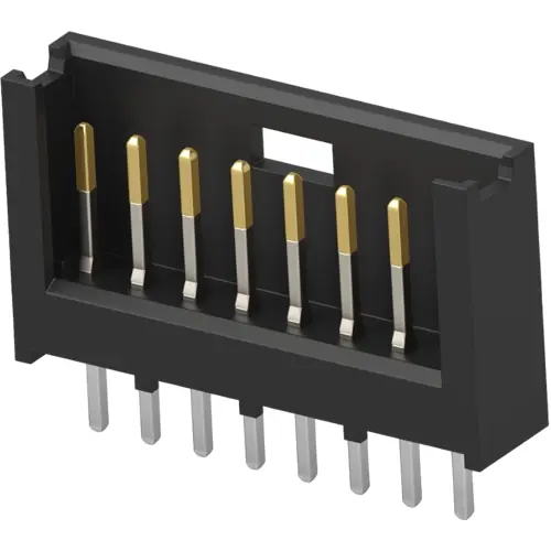 Stiftleiste, 8-polig, RM 2.54 mm, gerade, schwarz, 280373-2 Wochenendangebot