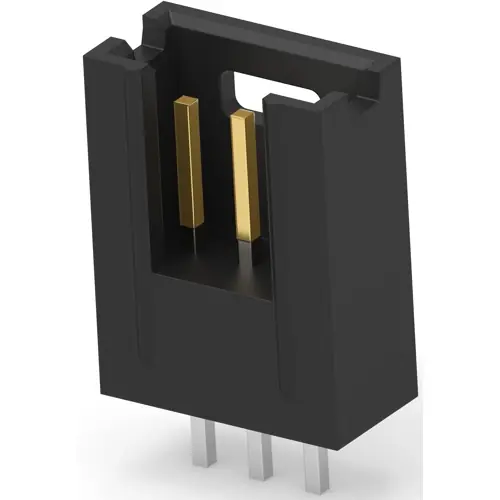 Versand Am Gleichen Tag Stiftleiste, 3-polig, RM 2.54 mm, gerade, schwarz, 103414-1