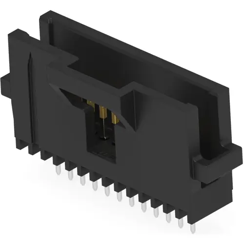 Stiftleiste, 12-polig, RM 1.27 mm, gerade, schwarz, 6-104071-1 Günstig