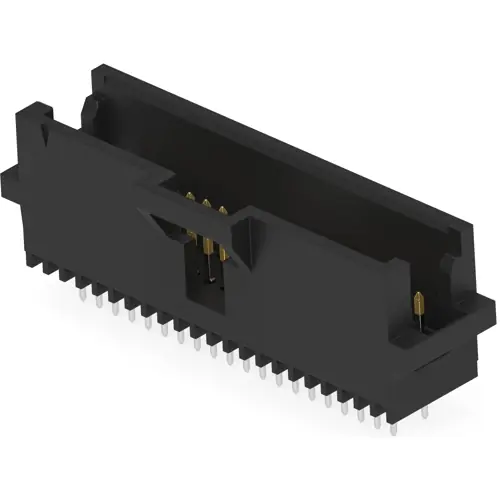 Stiftleiste, 40-polig, RM 1.27 mm, gerade, schwarz, 5-104068-4 Top-Preis