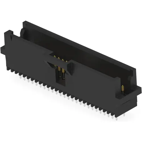 Stiftleiste, 50-polig, RM 1.27 mm, gerade, schwarz, 5-104068-5 Direkt Vom Hersteller