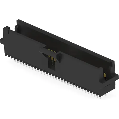 Nur Heute Stiftleiste, 60-polig, RM 1.27 mm, gerade, schwarz, 5-104068-6