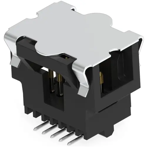 Top-Seller Stiftleiste, 10-polig, RM 1.27 mm, gerade, schwarz, 5-147377-1