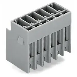 Stiftleiste, 5-polig, RM 5 mm, gerade, grau, 769-635/000-036 Preis Gesenkt
