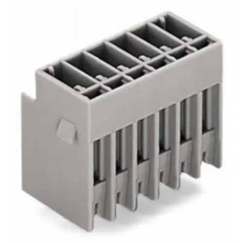 Stiftleiste, 10-polig, RM 5 mm, gerade, grau, 769-640 Neu