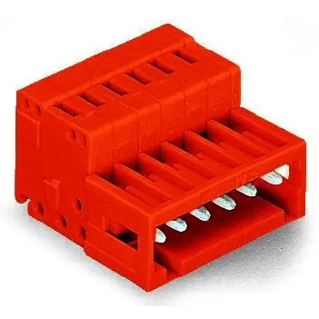 Begrenztes Angebot Stiftleiste, 10-polig, RM 3.81 mm, abgewinkelt, orange, 734-340/034-000