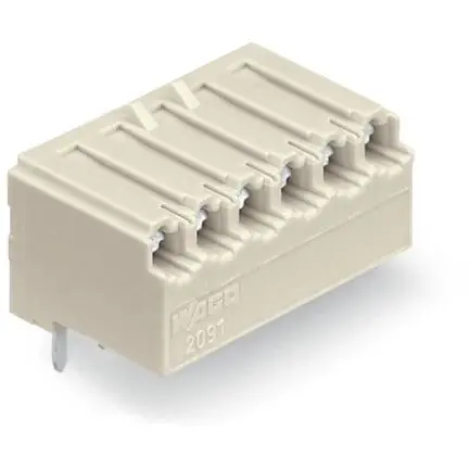 Buchsenleiste, 2-polig, RM 3.5 mm, abgewinkelt, lichtgrau, 2091-1322/200-000 Abverkauf