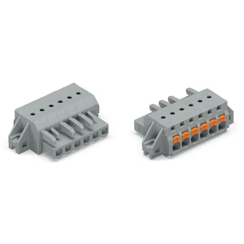 1-Leiter-Federleiste, 9-polig, RM 5 mm, grau, 2231-109/031-000 Online Kaufen