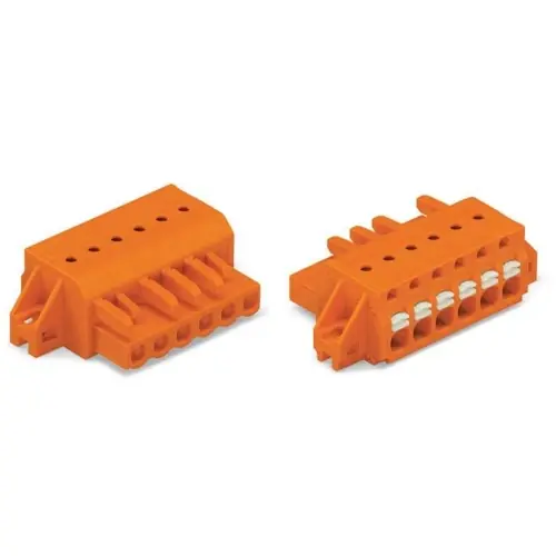 1-Leiter-Federleiste, 16-polig, RM 5.08 mm, orange, 2231-316/031-000 Preisknaller