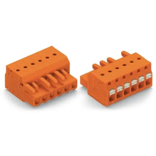 Letzte Chance 1-Leiter-Federleiste, 20-polig, RM 5.08 mm, orange, 2231-320/026-000