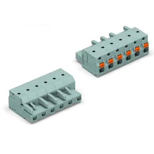 Mega-Angebot 1-Leiter-Federleiste, 12-polig, RM 7.5 mm, grau, 2231-212/026-000