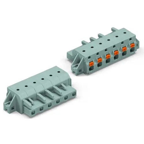 Top-Angebot 1-Leiter-Federleiste, 7-polig, RM 7.5 mm, grau, 2231-207/031-000