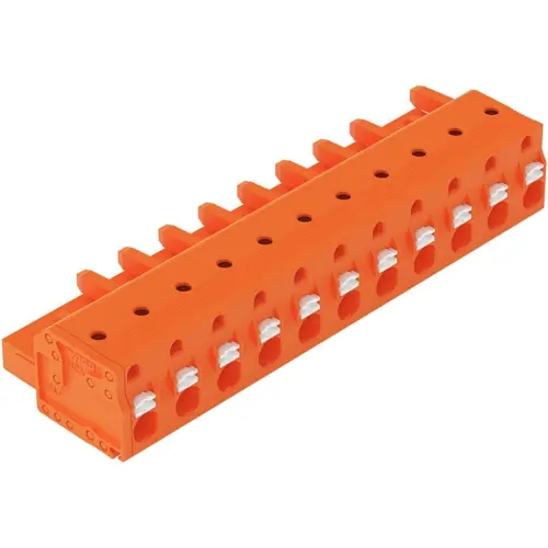 1-Leiter-Federleiste, 11-polig, RM 7.62 mm, orange, 2231-711/026-000 Nur Für Kurze Zeit