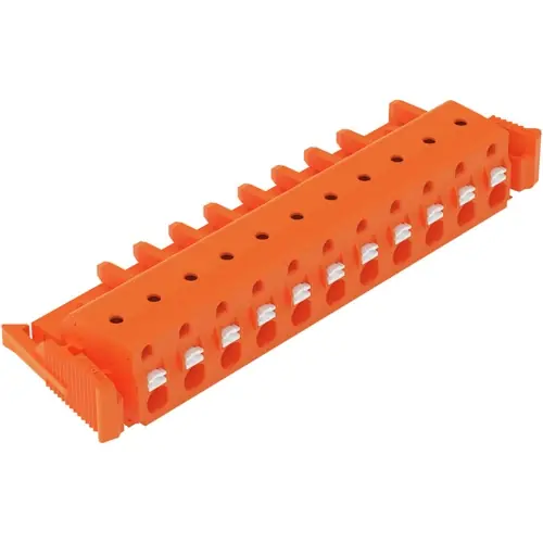 1-Leiter-Federleiste, 11-polig, RM 7.62 mm, orange, 2231-711/037-000 Saisonangebot