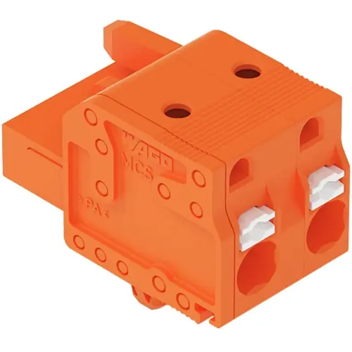 Mega-Angebot 1-Leiter-Federleiste, 2-polig, RM 7.62 mm, orange, 2231-702/008-000