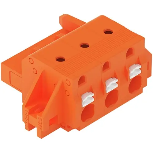 1-Leiter-Federleiste, 3-polig, RM 7.62 mm, orange, 2231-703/031-000 Saisonangebot