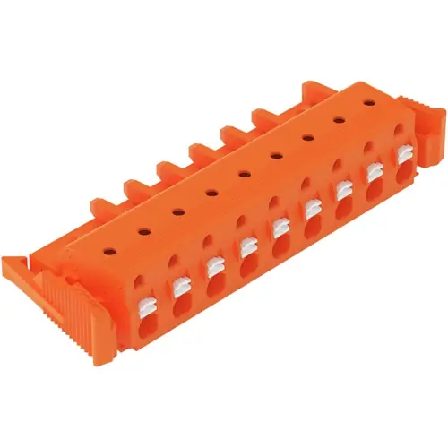 Sonderangebot 1-Leiter-Federleiste, 9-polig, RM 7.62 mm, orange, 2231-709/037-000