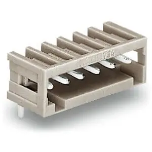 Stiftleiste, 10-polig, RM 2.5 mm, abgewinkelt, lichtgrau, 733-370 Beliebt