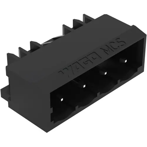 Stiftleiste, 4-polig, RM 5 mm, schwarz, 231-434/001-000/105-604 Günstig