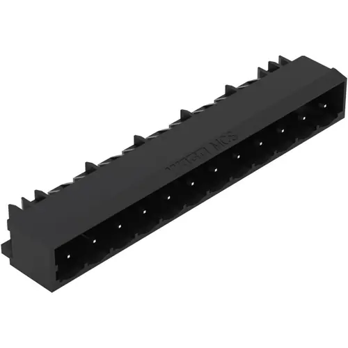 Beliebt Stiftleiste, 2-polig, RM 5.08 mm, schwarz, 231-532/001-000/105-604