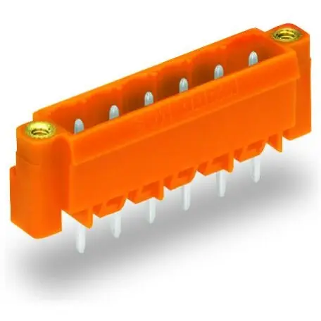 Stiftleiste, 7-polig, RM 5.08 mm, orange, 231-337/108-000 Must-Have