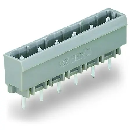 Preisreduziert Stiftleiste, 13-polig, RM 7.5 mm, grau, 231-243/001-000