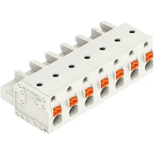 Preiswert Federleiste, 7-polig, RM 7.5 mm, lichtgrau, 2721-207/026-000