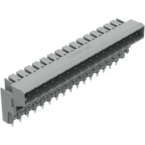 Preisknaller Stiftleiste, 16-polig, RM 5 mm, abgewinkelt, grau, 232-346