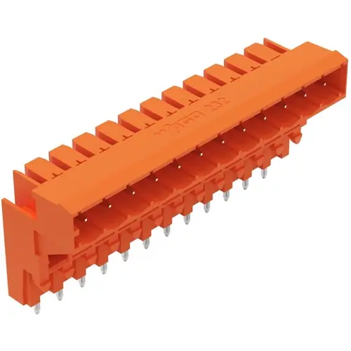 Stiftleiste, 16-polig, RM 5.08 mm, abgewinkelt, orange, 232-376 Top-Angebot