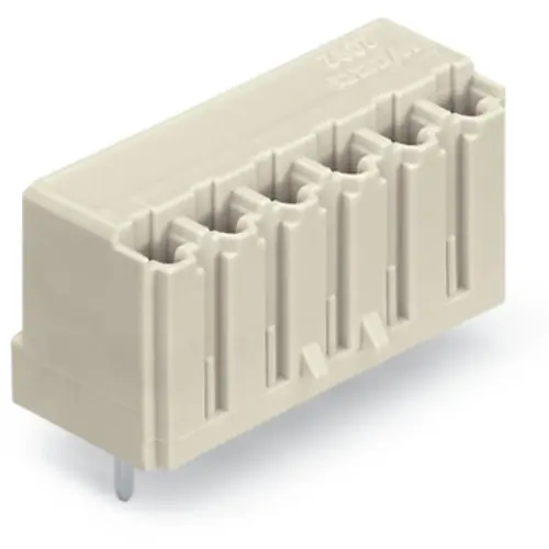 Finale Aktion Federleiste, 3-polig, RM 5 mm, gerade, lichtgrau, 2092-1303