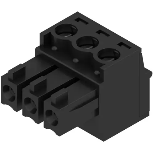 Buchsenleiste, 3-polig, RM 3.81 mm, gerade, schwarz, 1792780000 Garantierte Lieferung