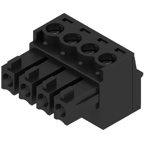 Buchsenleiste, 4-polig, RM 3.81 mm, gerade, schwarz, 1792790000 Sale