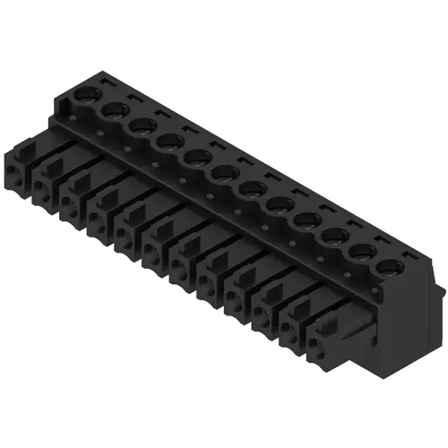Buchsenleiste, 12-polig, RM 3.81 mm, gerade, schwarz, 1792840000 Neue Ware