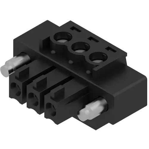 Finale Aktion Buchsenleiste, 3-polig, RM 3.81 mm, gerade, schwarz, 1792960000