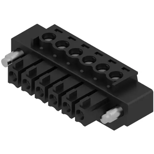 Buchsenleiste, 6-polig, RM 3.81 mm, gerade, schwarz, 1792990000 Zertifiziert